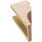 Ekena Millwork 5"W x 5"D x 10"H Wide Garner Rough Cedar Woodgrain TimberThane Corbel, Primed Tan CORUR05X05X10GARRCPR - alternate 5